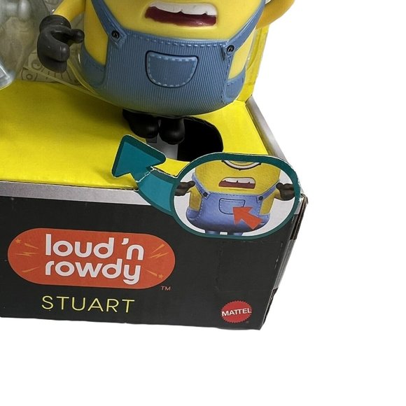 Minions The Rise of Gru Loud N Rowdy Stuart Action And Sounds Figure Mattel New - Picture 6 of 12